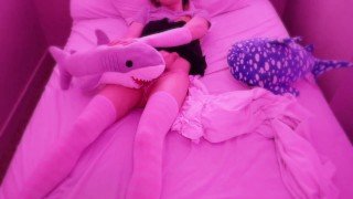 Femboy Loves Her Shark Toys